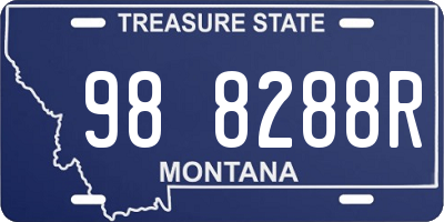 MT license plate 988288R