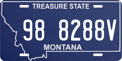 MT license plate 988288V