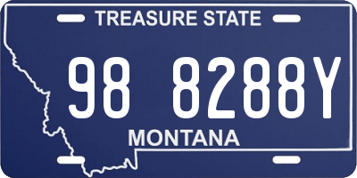 MT license plate 988288Y