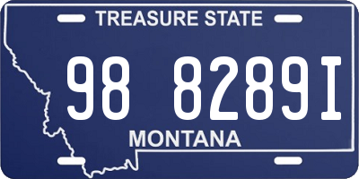 MT license plate 988289I