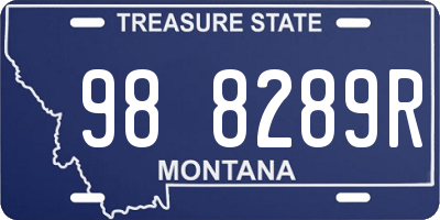 MT license plate 988289R