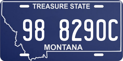 MT license plate 988290C