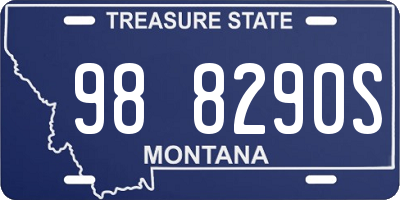 MT license plate 988290S