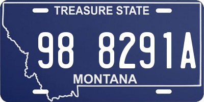 MT license plate 988291A