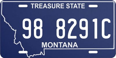 MT license plate 988291C