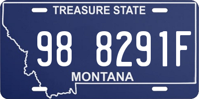 MT license plate 988291F