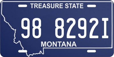 MT license plate 988292I
