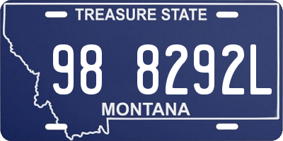 MT license plate 988292L