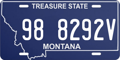 MT license plate 988292V