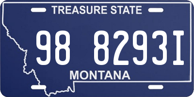 MT license plate 988293I