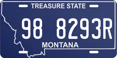 MT license plate 988293R