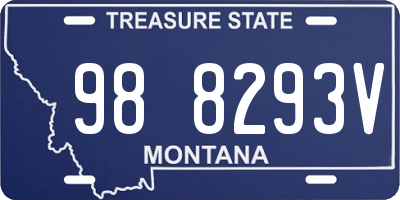 MT license plate 988293V