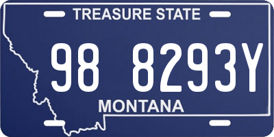 MT license plate 988293Y