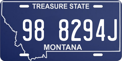 MT license plate 988294J