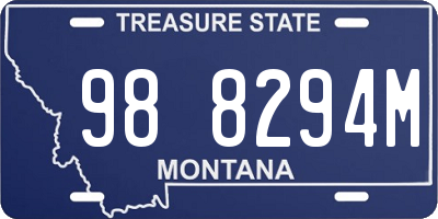 MT license plate 988294M