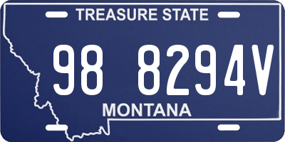 MT license plate 988294V