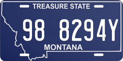 MT license plate 988294Y