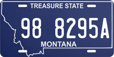 MT license plate 988295A
