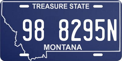 MT license plate 988295N