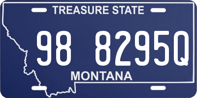MT license plate 988295Q
