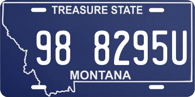 MT license plate 988295U