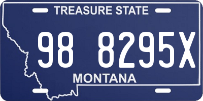MT license plate 988295X