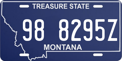 MT license plate 988295Z