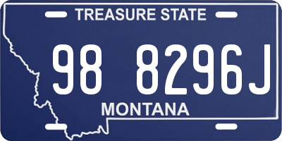 MT license plate 988296J