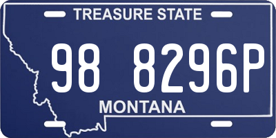MT license plate 988296P