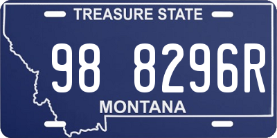 MT license plate 988296R