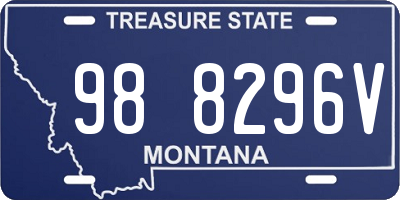 MT license plate 988296V