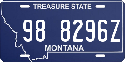 MT license plate 988296Z