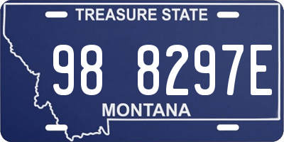 MT license plate 988297E