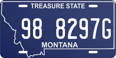 MT license plate 988297G