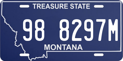 MT license plate 988297M