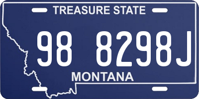 MT license plate 988298J