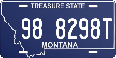 MT license plate 988298T