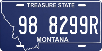 MT license plate 988299R