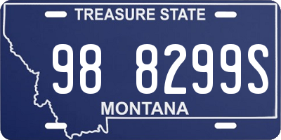 MT license plate 988299S