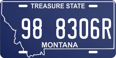 MT license plate 988306R