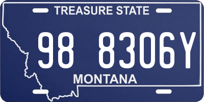 MT license plate 988306Y