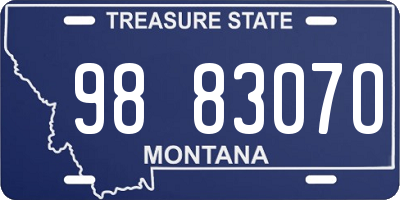 MT license plate 988307O