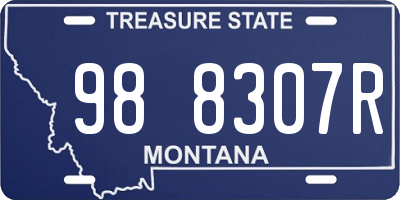 MT license plate 988307R
