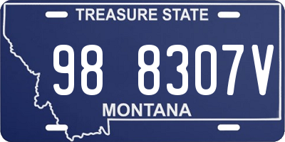 MT license plate 988307V
