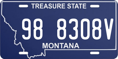 MT license plate 988308V