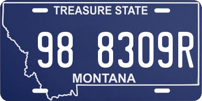 MT license plate 988309R