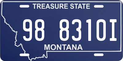 MT license plate 988310I