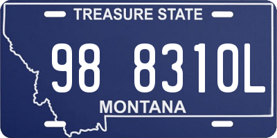 MT license plate 988310L