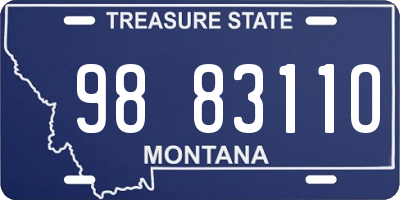 MT license plate 988311O