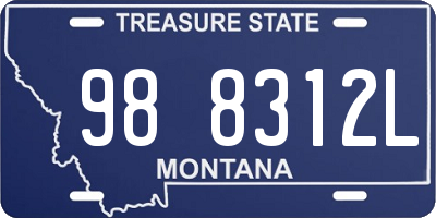 MT license plate 988312L